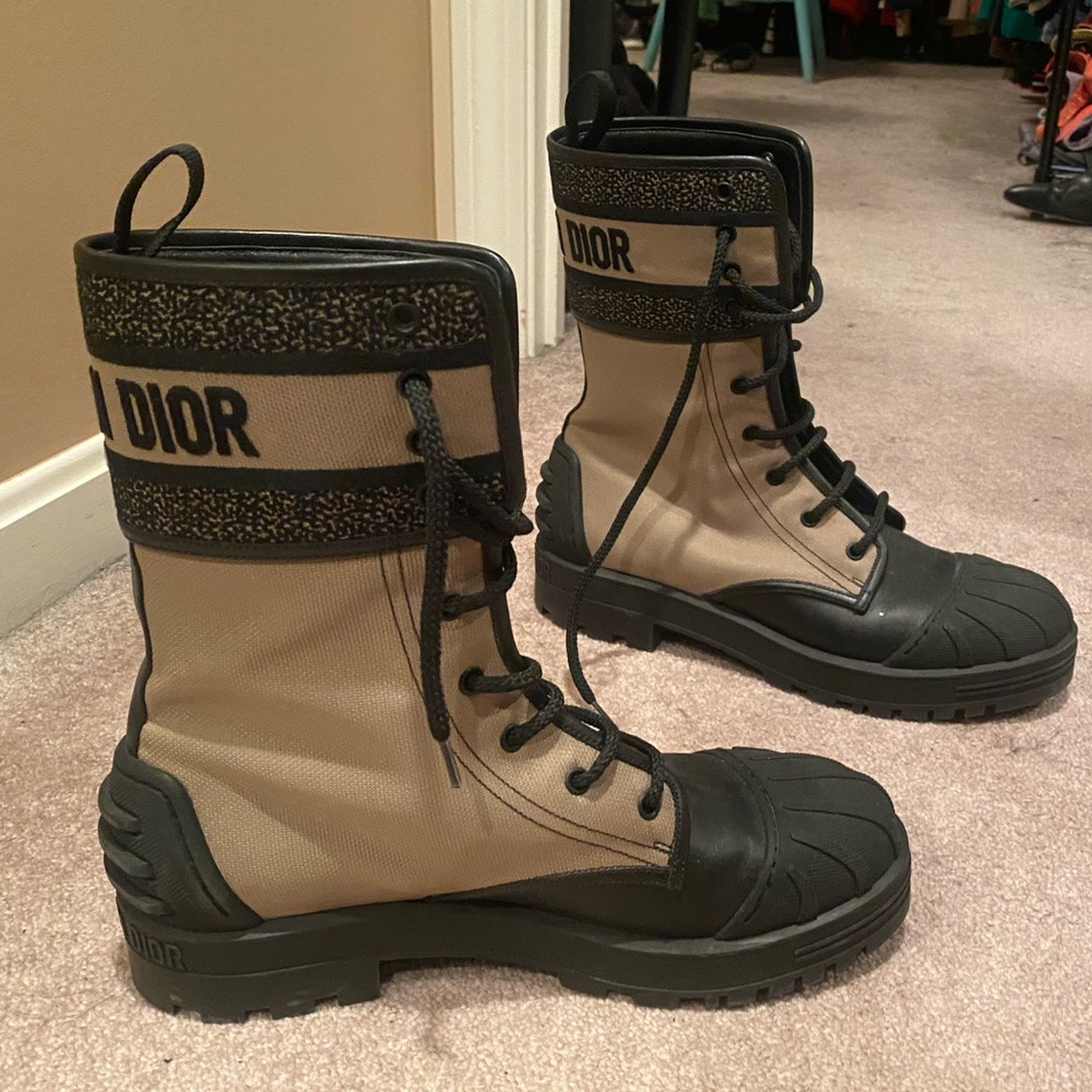 Dior combat boots sz 42